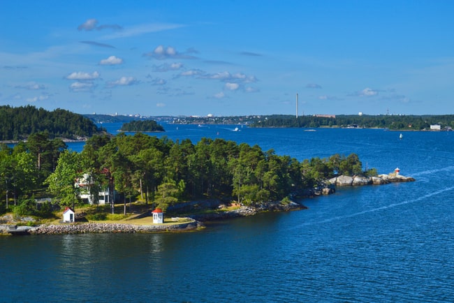 Vy över Stockholms skärgård